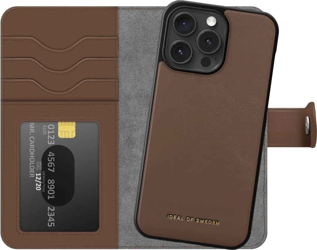 iDeal of Sweden Magnet Wallet IDMWP-I2367P-484 - iPhone 15 Pro Max - Donkerbruin