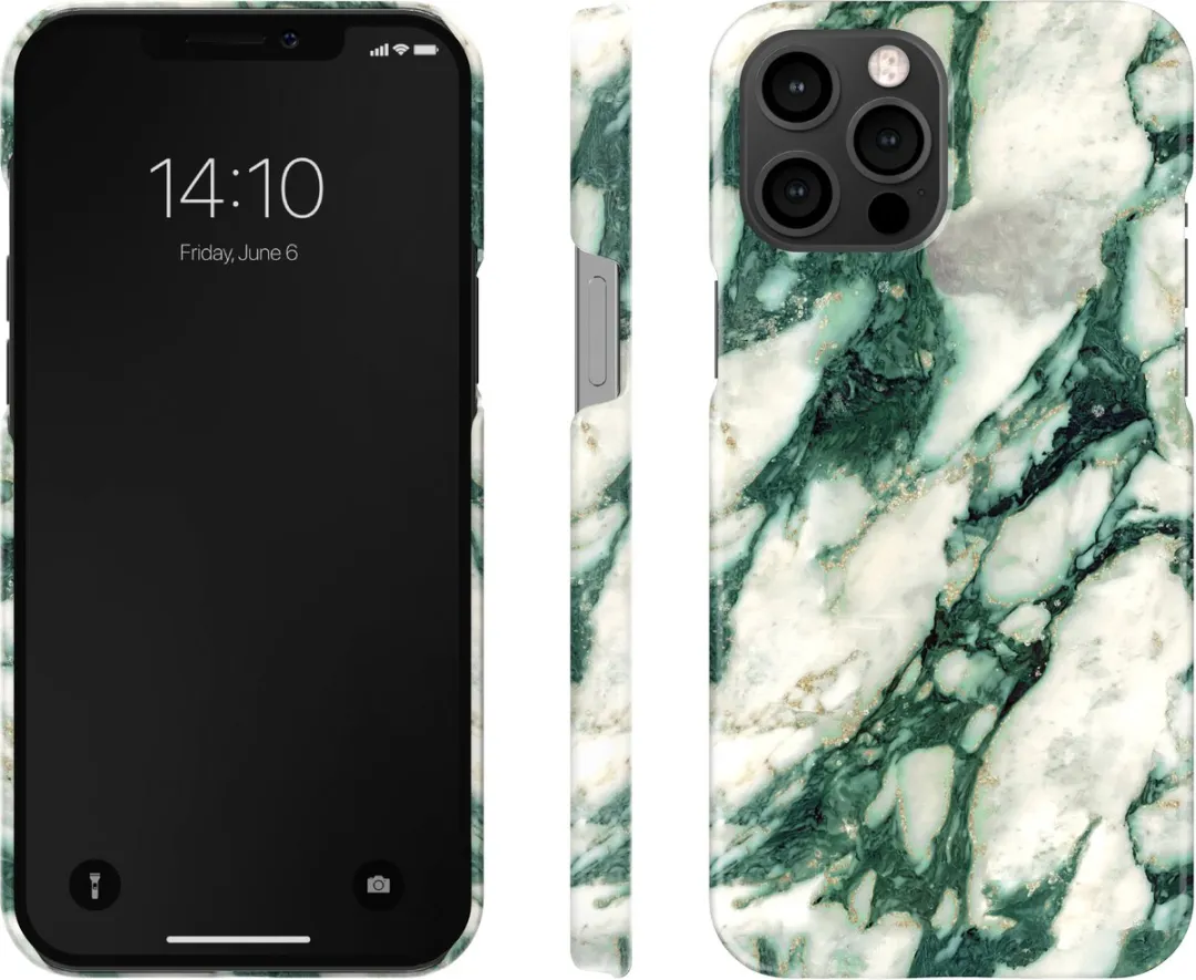 iDeal of Sweden Fashion Case iPhone 12 Pro Max Calacatta Emerald Marble - afbeelding 2 van 4