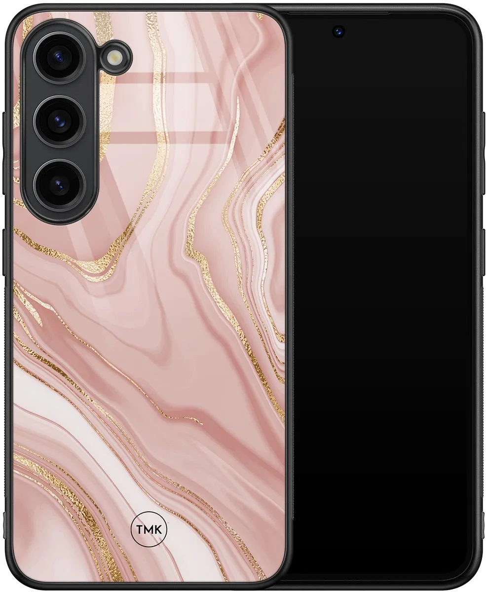 Casevibes Samsung Galaxy S23 Hoesje - Rose Marble