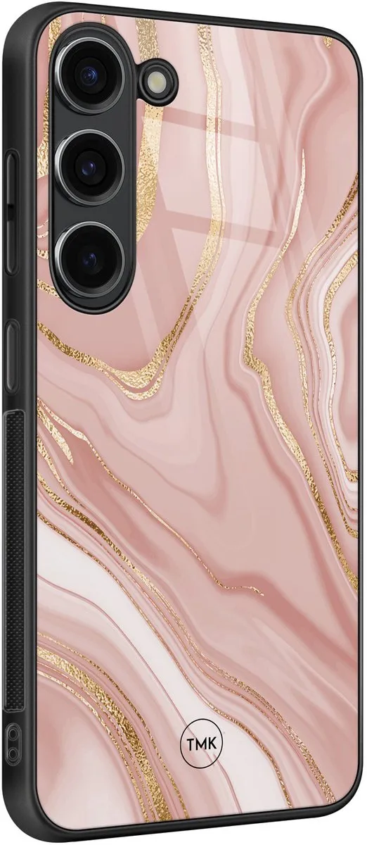 Casevibes Samsung Galaxy S23 Hoesje - Rose Marble