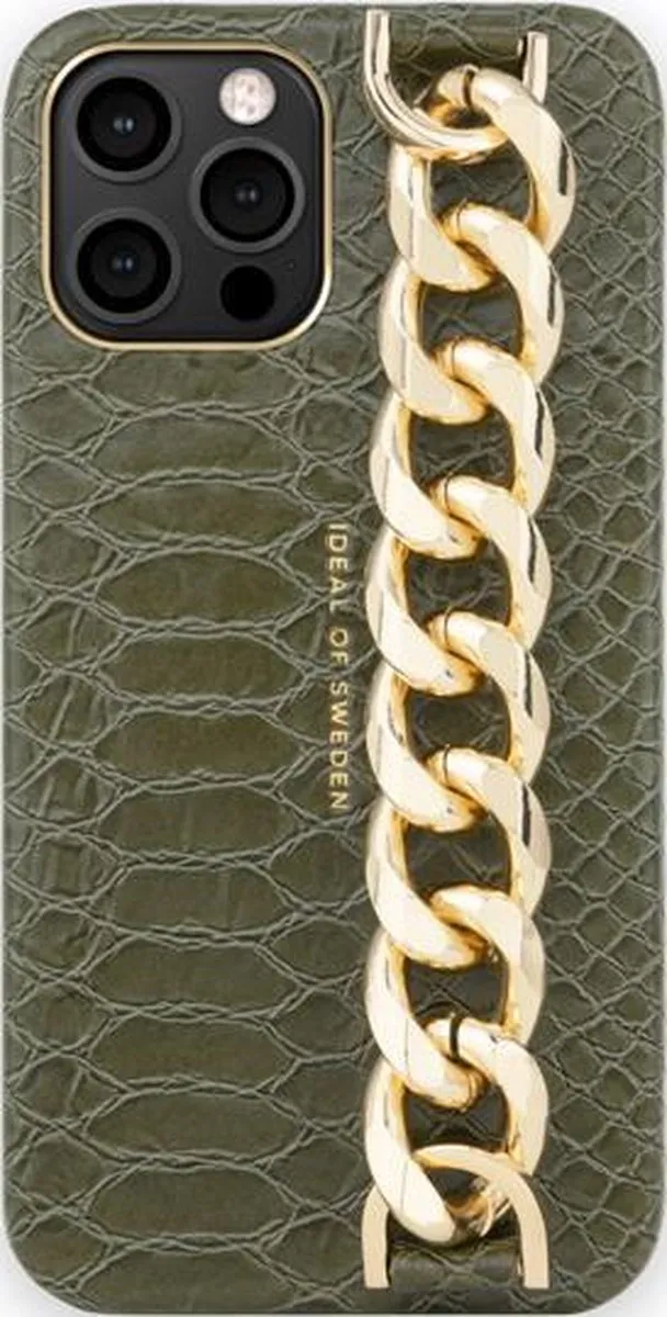 iDeal of Sweden Statement Case Chain Handle iPhone 12 Pro Max - Groen - 3 Pasjes
