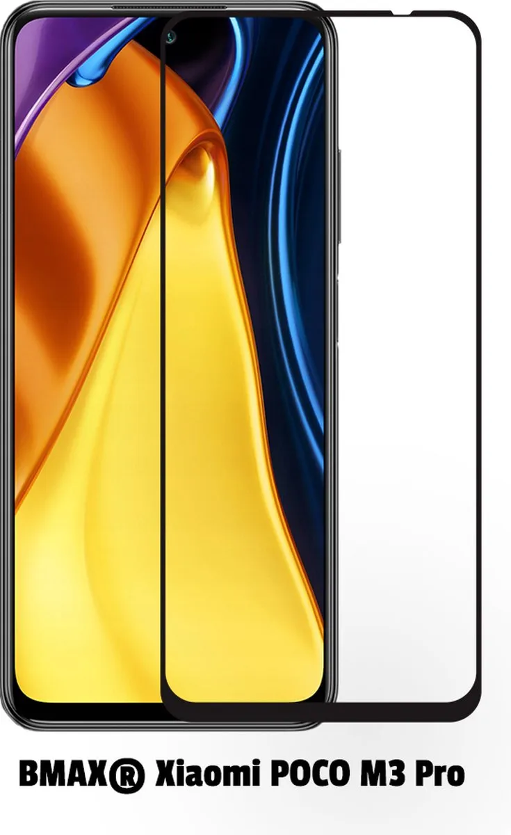 BMAX Geschikt voor Xiaomi Poco M3 Pro Screenprotector - 2 Stuks - Zwart