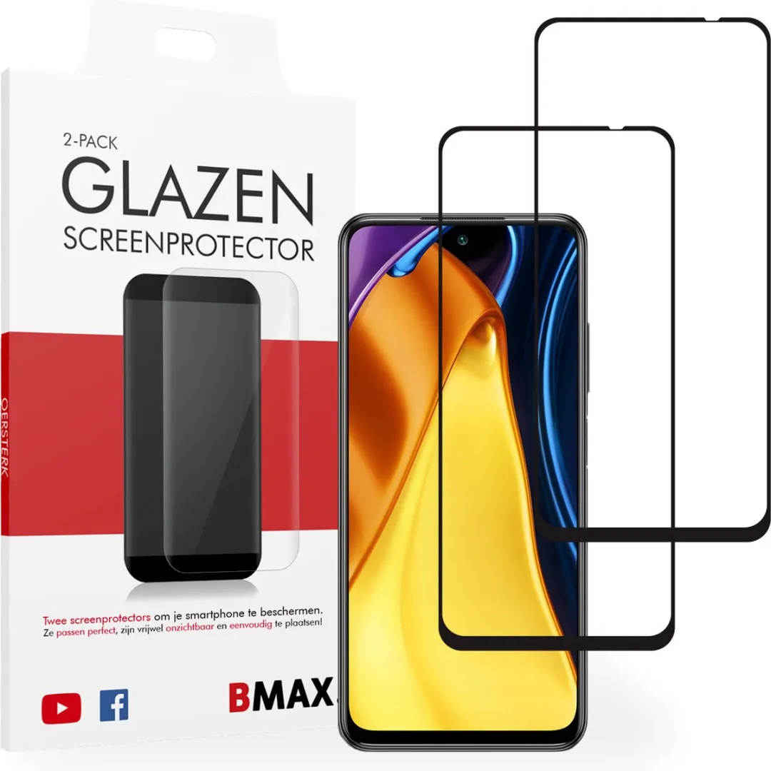 BMAX Geschikt voor Xiaomi Poco M3 Pro Screenprotector