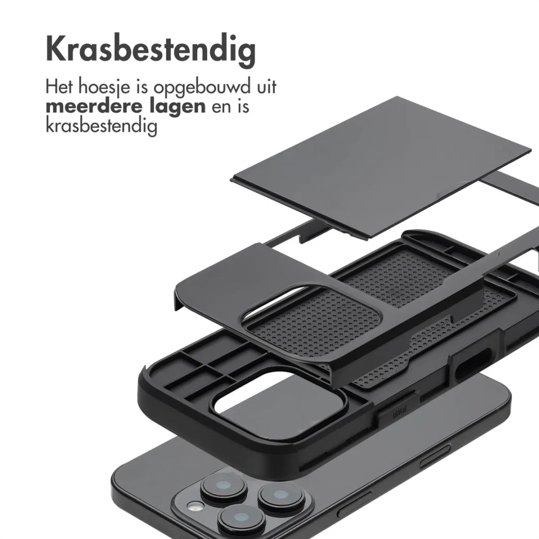 Imoshion Hoesje iPhone 16 Pro - 2 Pasjes - Zwart
