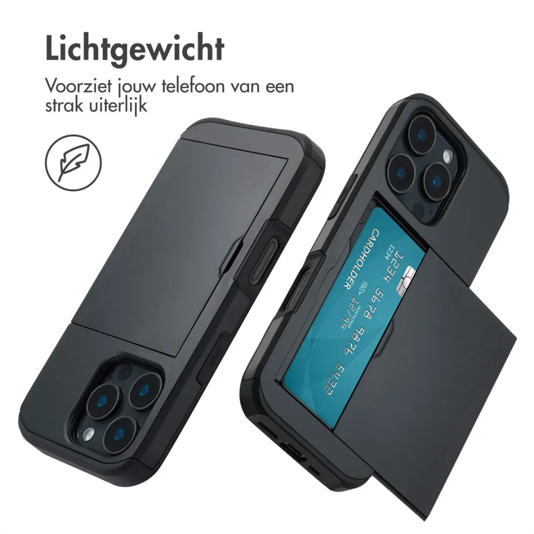 Imoshion Hoesje iPhone 16 Pro - 2 Pasjes - Zwart