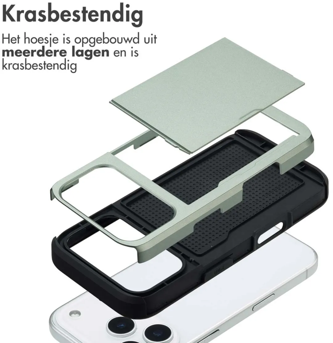 Imoshion Hoesje iPhone 17 Pro - Groen - 2 Pasjes