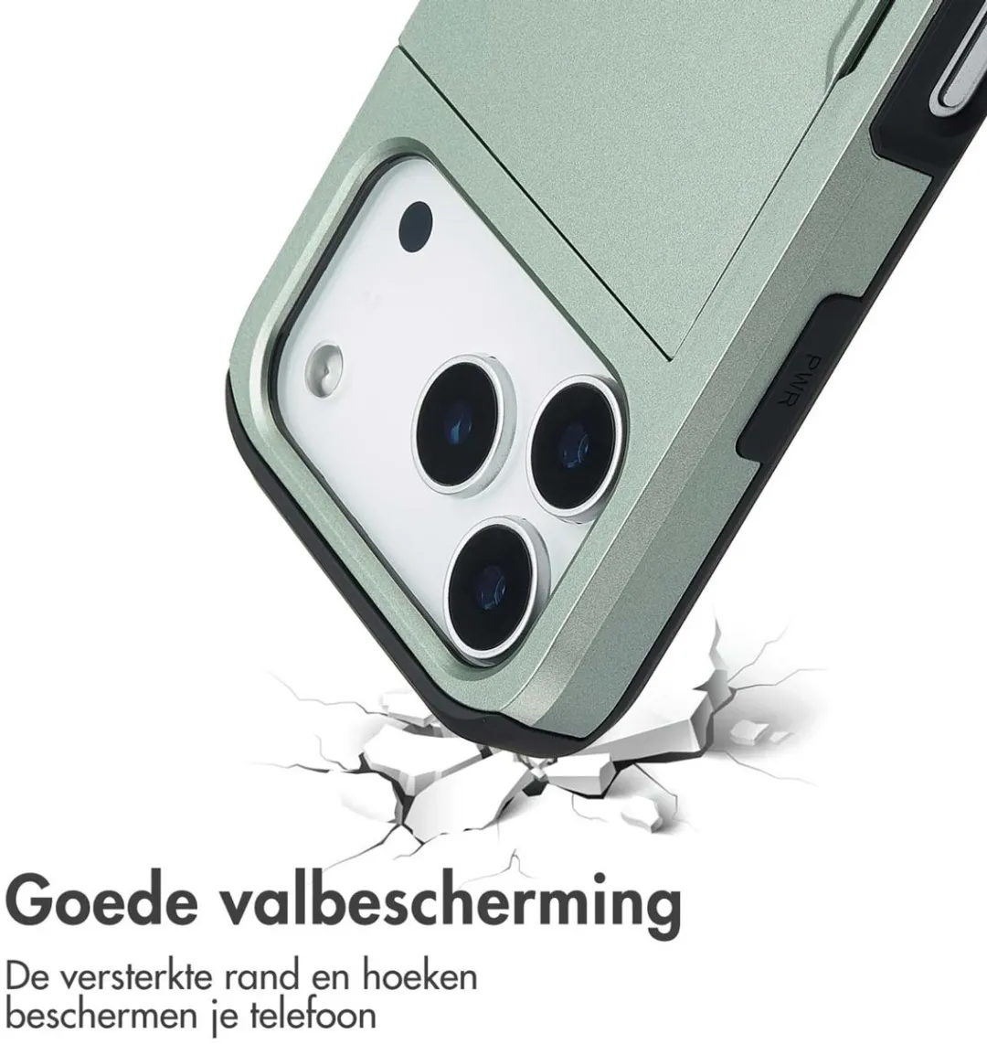 Imoshion Hoesje iPhone 17 Pro - Groen - 2 Pasjes