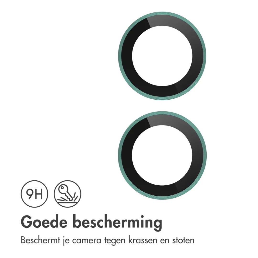 Imoshion Camera Lens Protector iPhone 16/16 Plus - 2 Stuks - Teal
