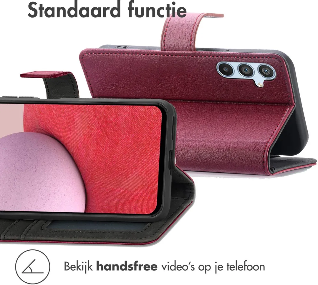 Imoshion Bookcase Hoesje Samsung Galaxy A14 - Bordeaux - 3 Pasjes