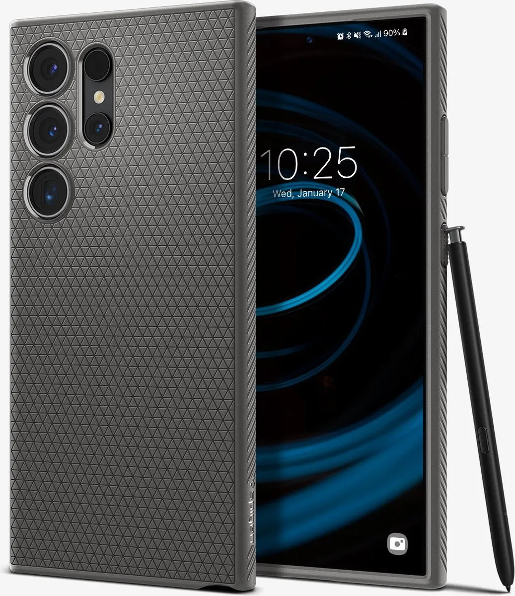 Spigen Liquid Air Hoesje S24 Ultra - Grijs