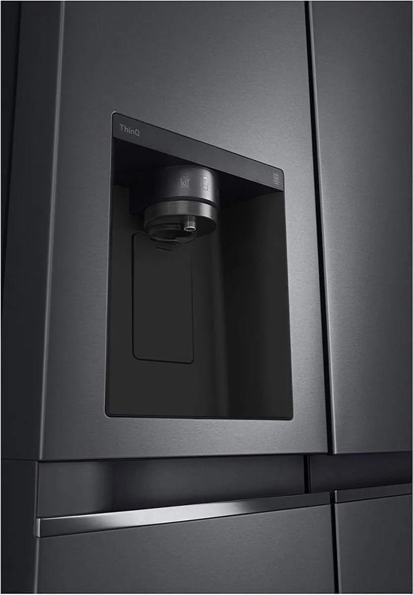 LG GSLV71MCLE Aff Vrijstaande Koelkast 635L - Zwart