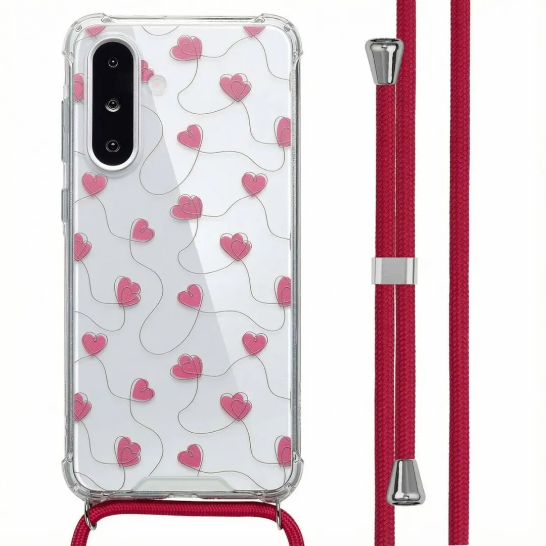 Imoshion Hoesje Samsung Galaxy A36 - Dusty Rose Connected Hearts