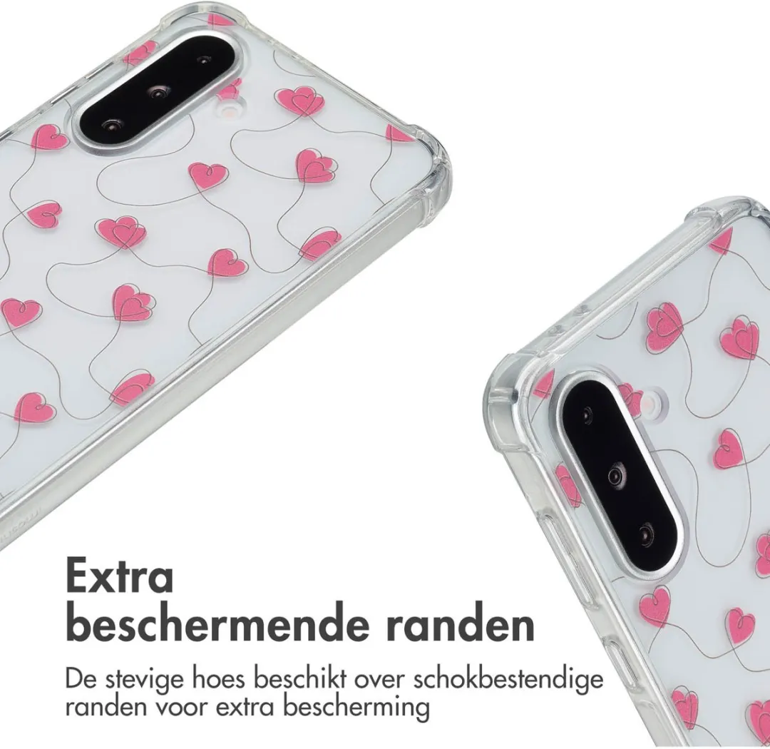 Imoshion Hoesje Samsung Galaxy A36 - Dusty Rose Connected Hearts - afbeelding 3 van 5