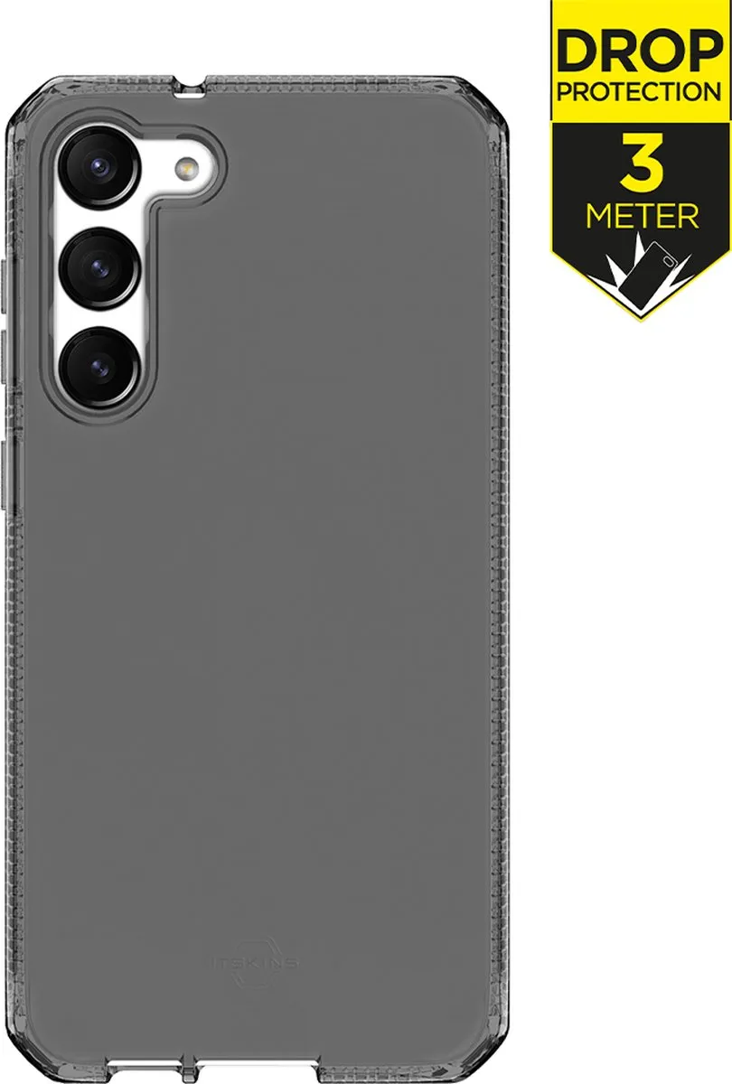 ITSKINS Spectrum R Clear Samsung Galaxy S23 Plus Hoesje - Zwart