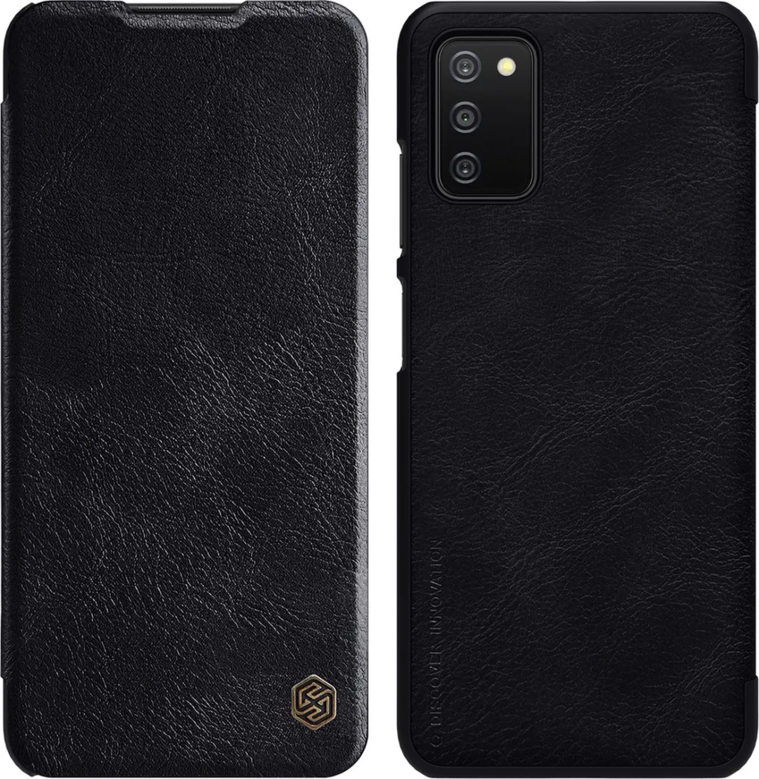 Nillkin Qin Leren Holsterhoes Samsung Galaxy A03s - Zwart - afbeelding 6 van 6