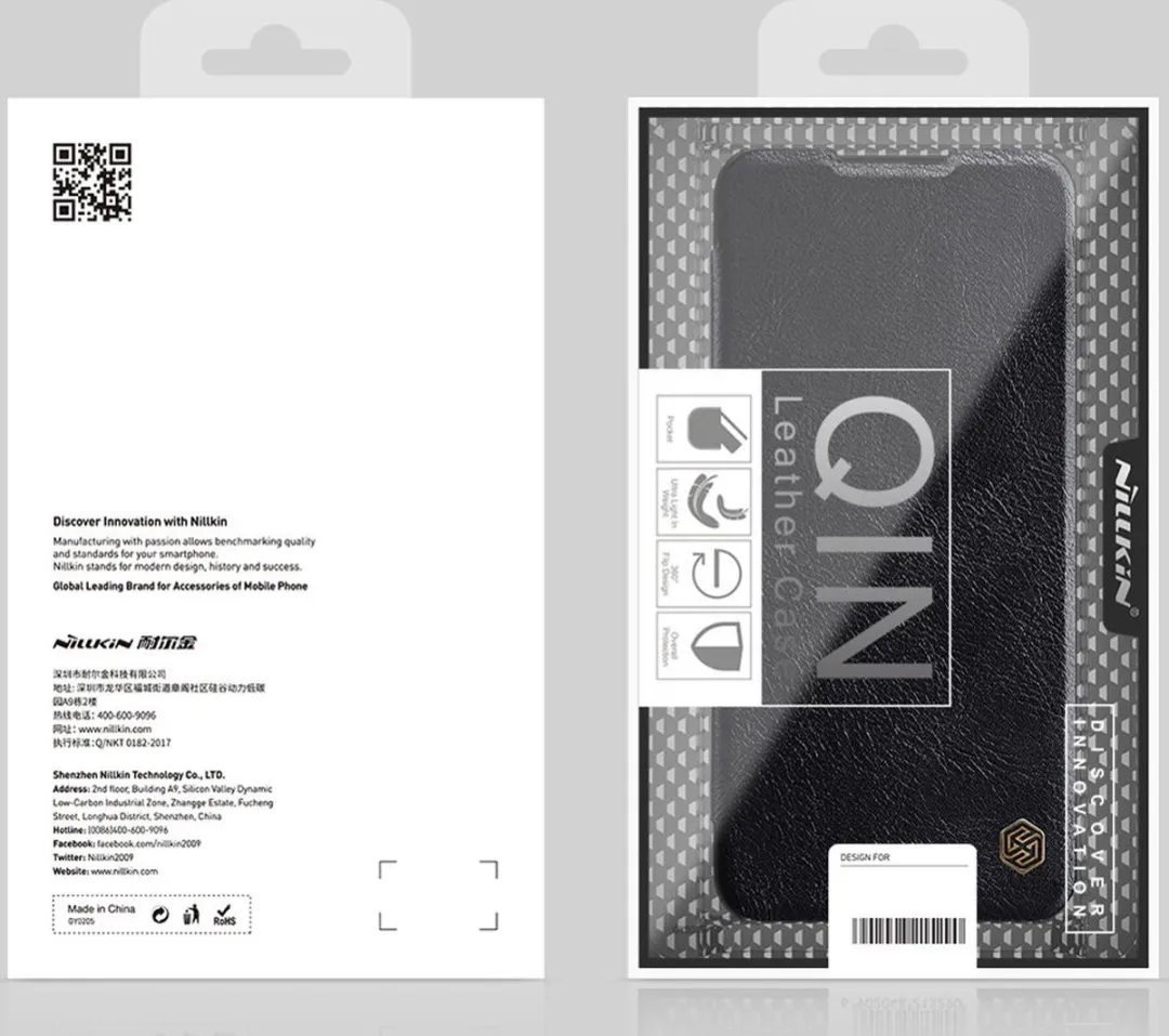 Nillkin Qin Leren Holsterhoes Samsung Galaxy A03s - Zwart - afbeelding 3 van 6