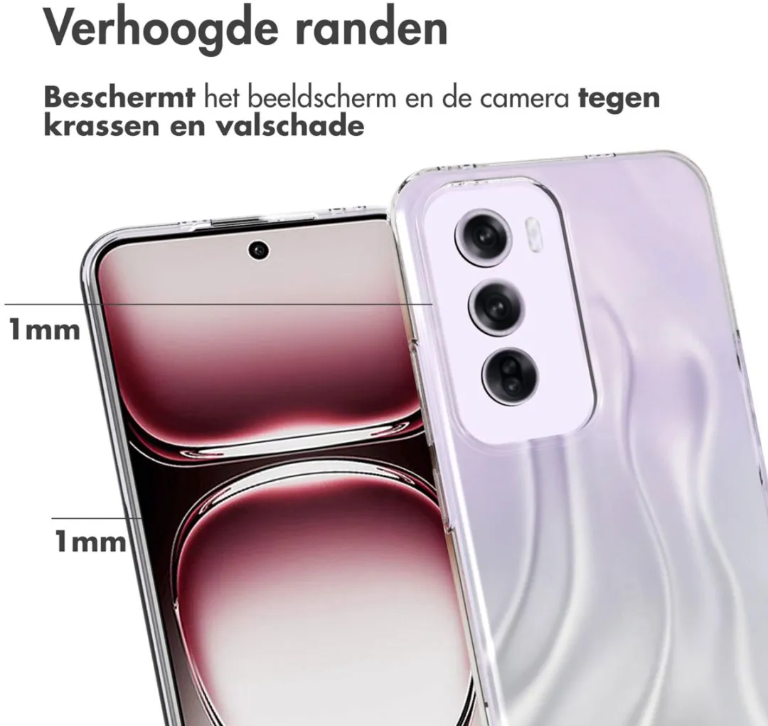 Accezz Hoesje Oppo Reno 12 Pro - Transparant