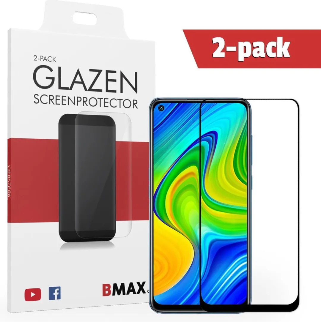 BMAX Glazen Screenprotector Xiaomi Redmi Note 9