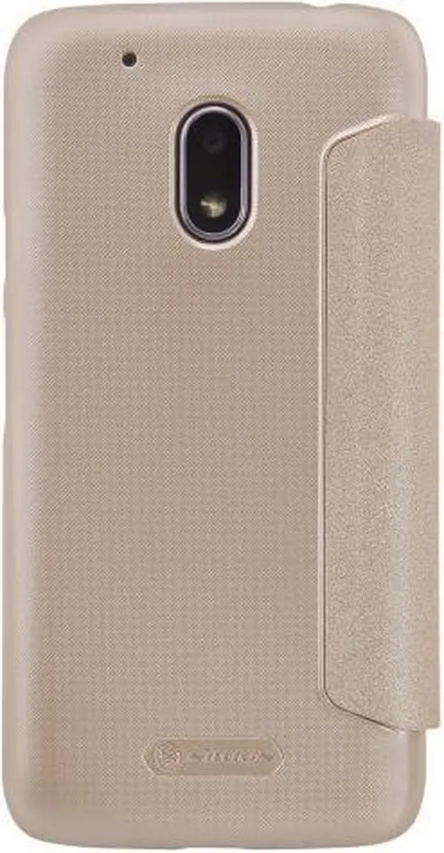 Nillkin Sparkle Series Leather Case Moto G4 Play - Goud - afbeelding 4 van 4