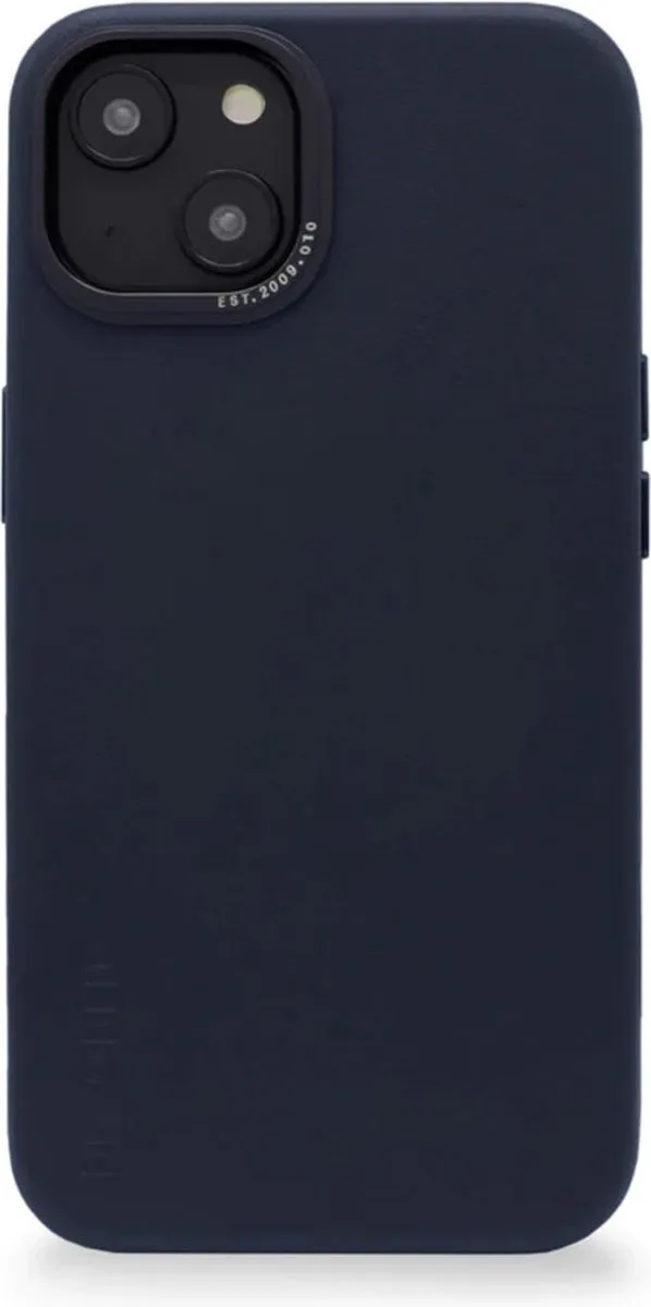 Decoded Leren Back Cover D23IPO14BC1NY - iPhone 14/13 - Donkerblauw