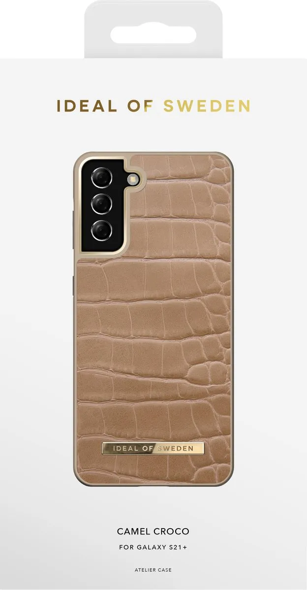 iDeal of Sweden Atelier Case Galaxy S21+ - Camel Croco - afbeelding 6 van 6