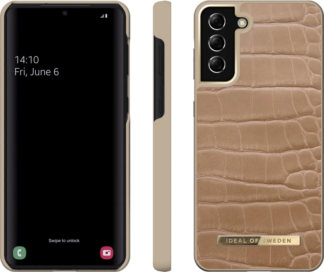 iDeal of Sweden Atelier Case Galaxy S21+ - Camel Croco