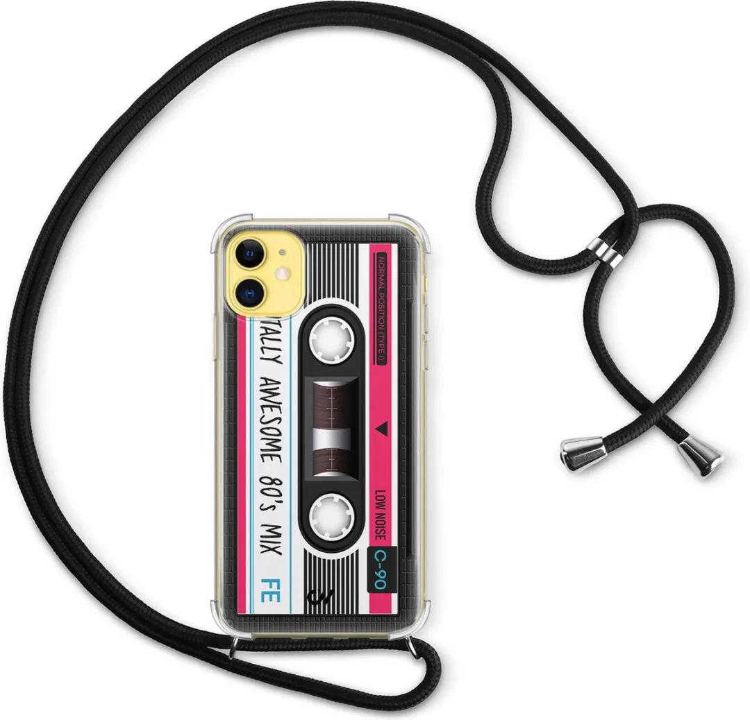 Casevibes Telefoonhoesje iPhone 11 Cassette Grijs C/11/UV/009