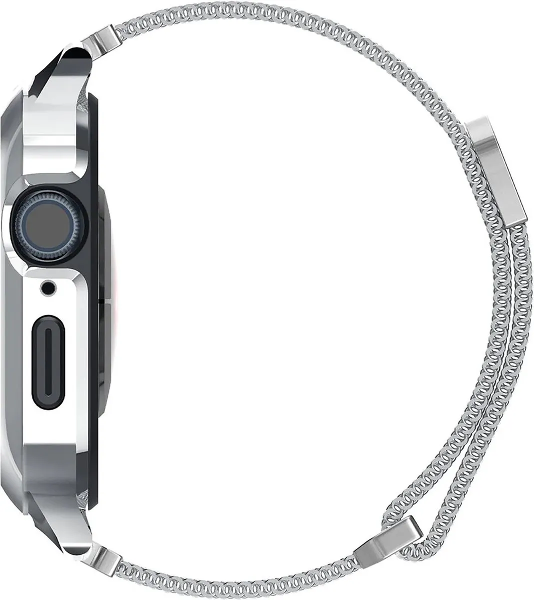 Spigen Metal Fit Pro Apple Watch 45mm - Zilver