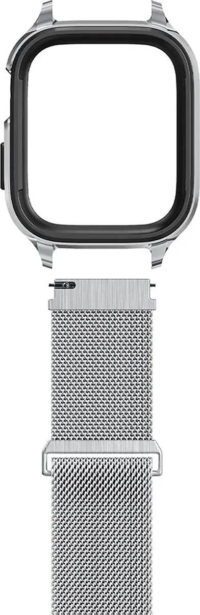 Spigen Metal Fit Pro Apple Watch 45mm - Zilver