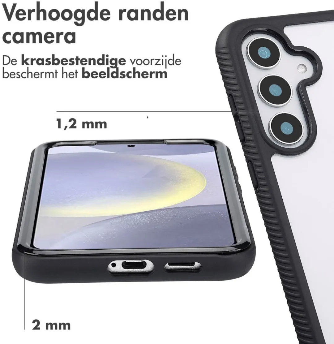 Imoshion Hoesje Samsung Galaxy S25 Plus - 360° Beschermend - Zwart