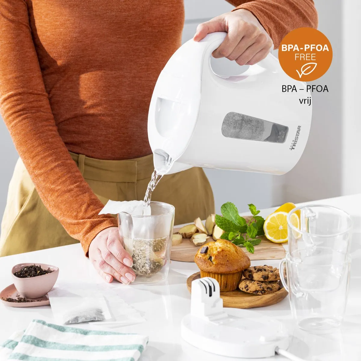 Tristar WK-3380 Waterkoker 2200W 1,7L - Wit
