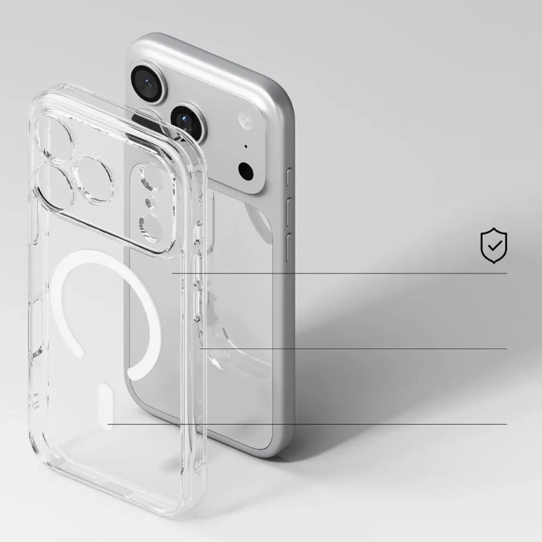 Ringke Fusion Magnetisch Hoesje iPhone 17 Pro Max - 1 Pasje - Zwart