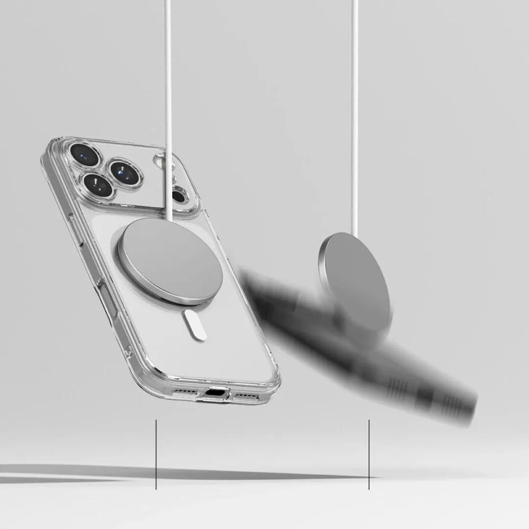 Ringke Fusion Magnetisch Hoesje iPhone 17 Pro Max - 1 Pasje - Zwart