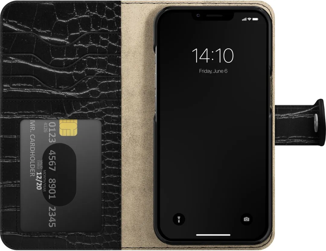iDeal of Sweden Magneet Portemonnee IDMWP-I2261-334 - iPhone 13/14/15/16e - 6 Pasjes - Zwart