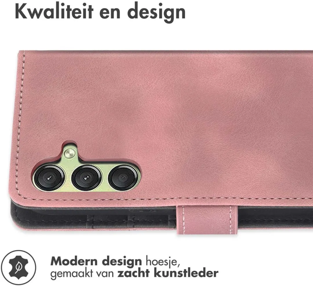 Imoshion Bookcase Hoesje Samsung Galaxy A25 - 3 Pasjes Roze