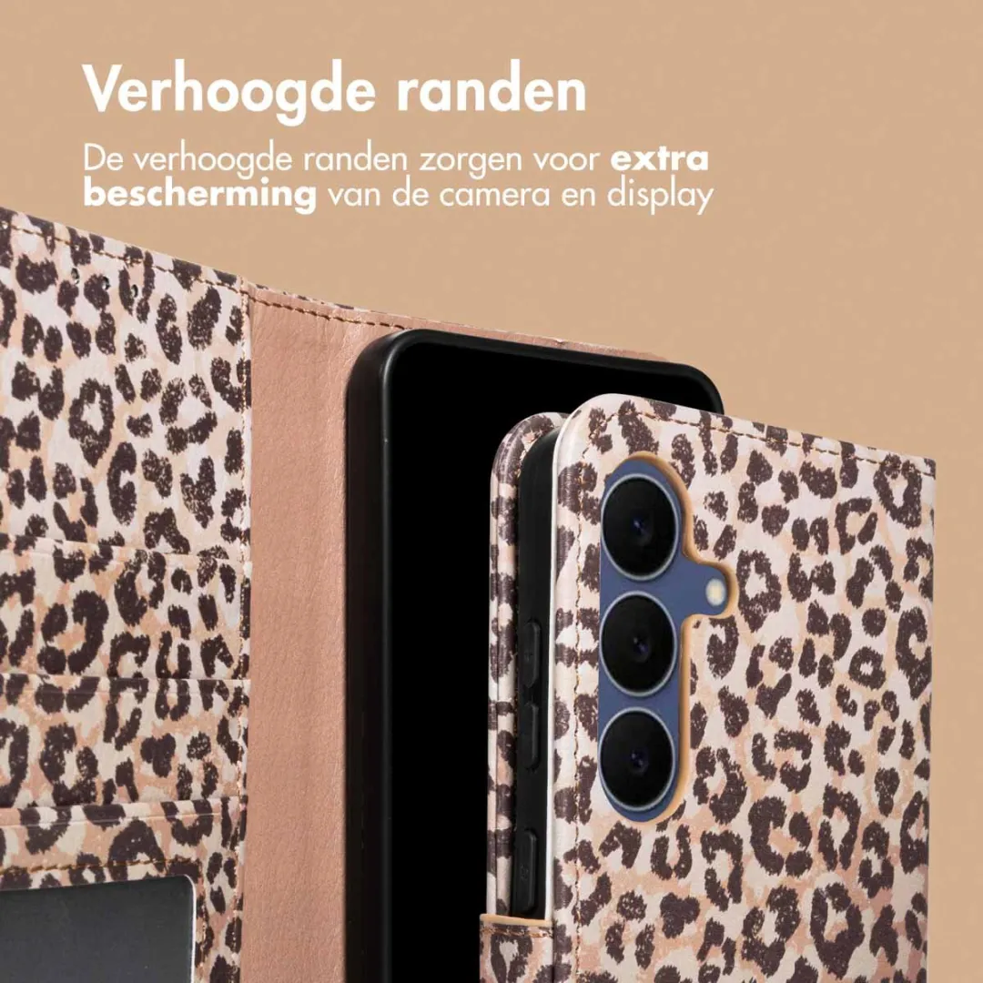 Imoshion Hoesje Samsung Galaxy S25 FE - Leopard Mood - 3 Pasjes