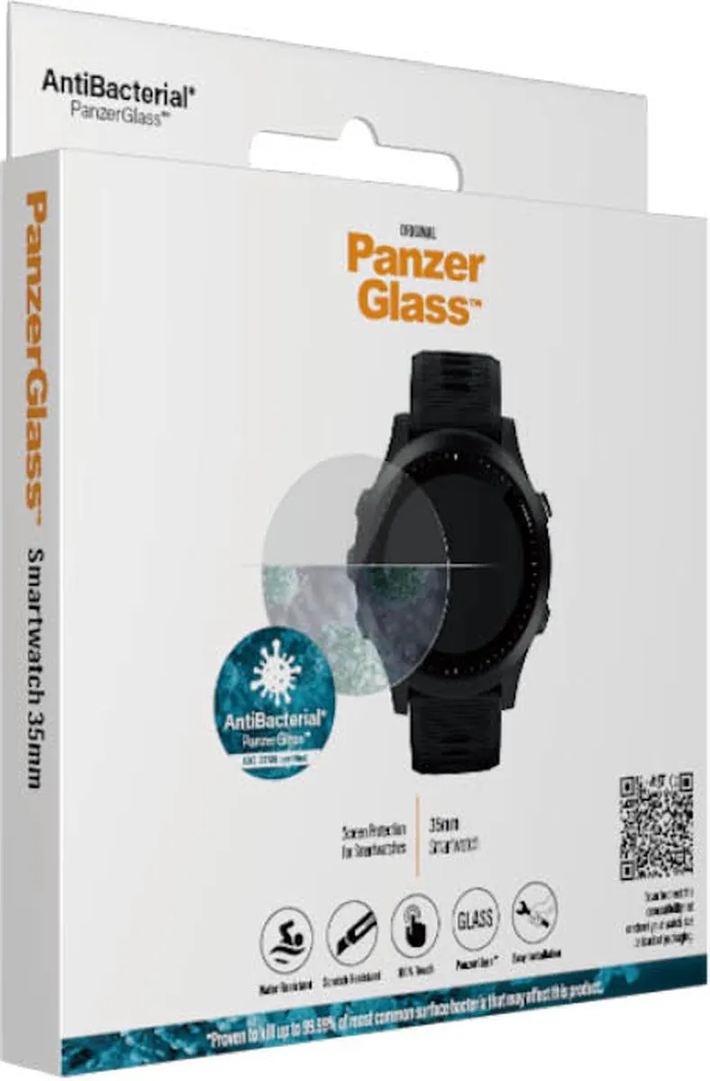 PanzerGlass Screenprotector Garmin Forerunner 245 38mm - Transparant - afbeelding 6 van 6