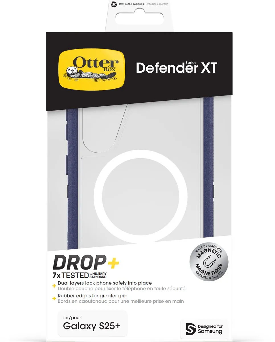 OtterBox Defender XT Backcover Samsung Galaxy S25 Plus 77-97583 - Paars/Transparant