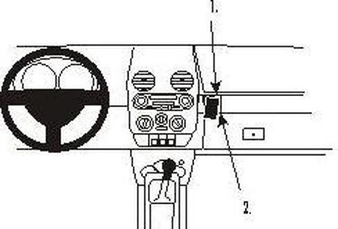 Brodit ProClip VW Beetle 1998-2011 Houder - Zwart - 853418 - afbeelding 6 van 6