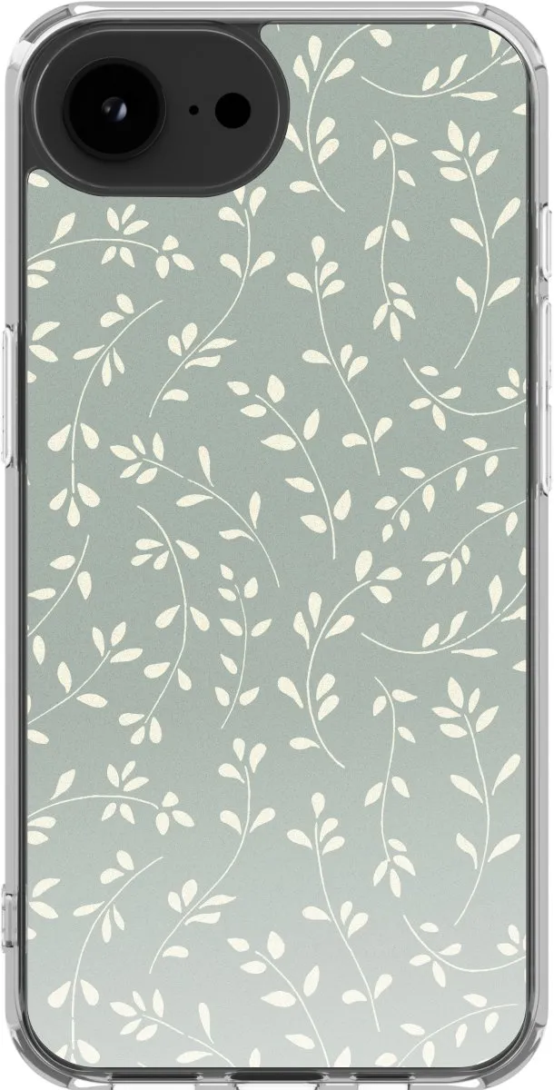 Imoshion iPhone 16e Hoesje Smoke Green Flowers