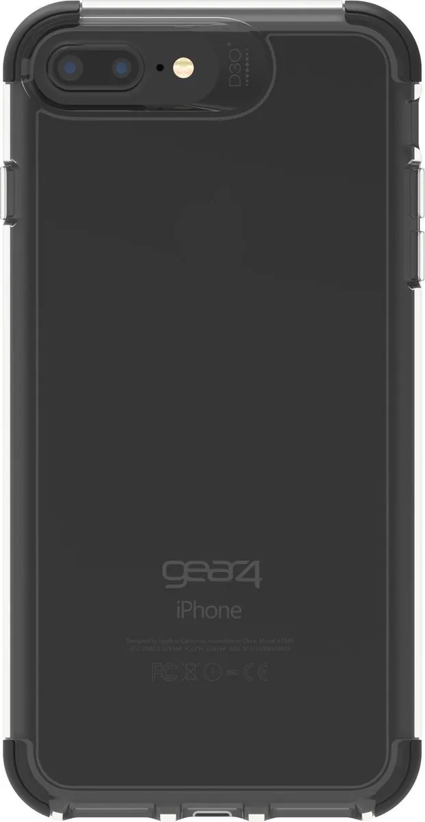 Gear4 Wembley Hoesje - iPhone 6/6s/7/8 Plus - Zwart - afbeelding 4 van 6