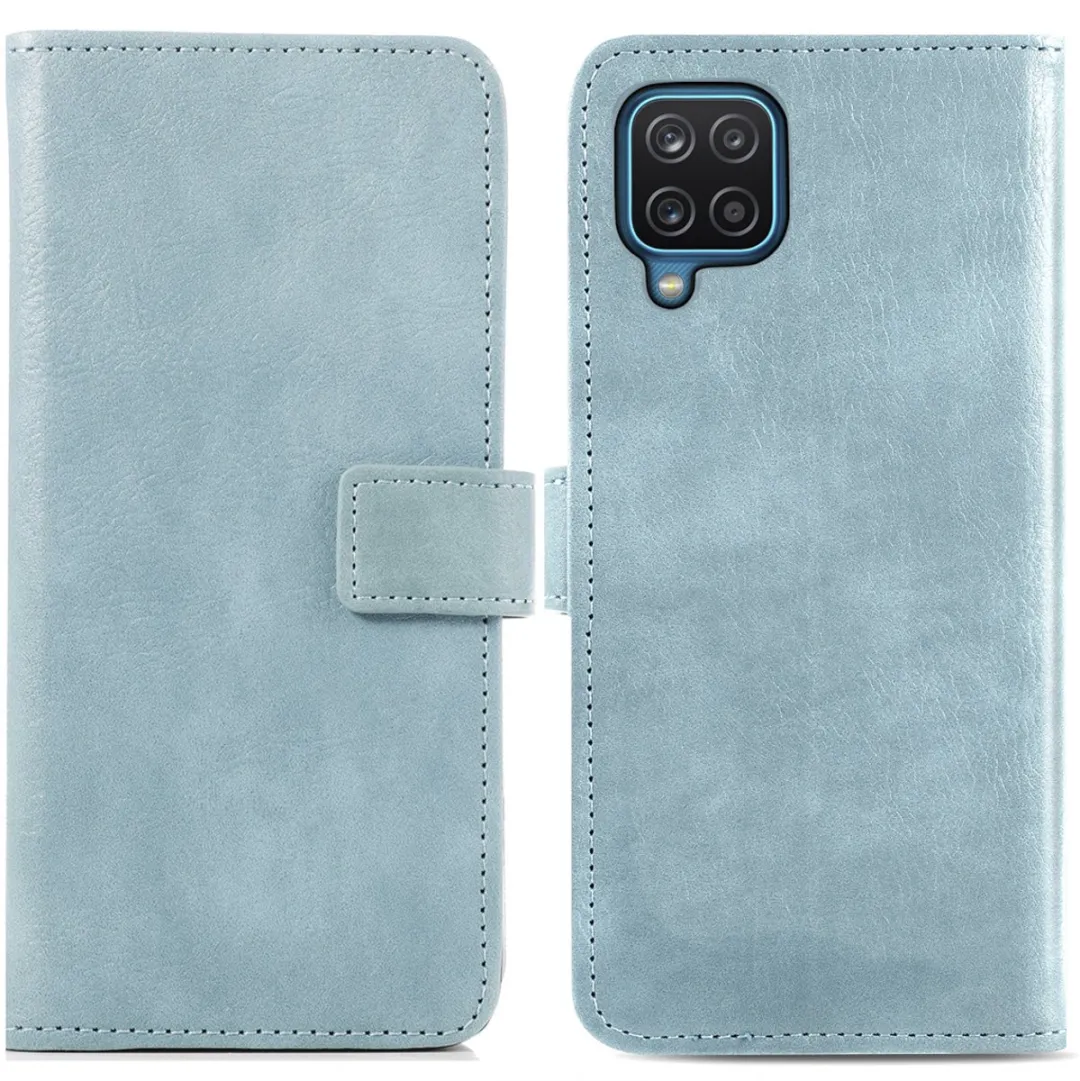 Imoshion Hoesje Samsung Galaxy A12 - Lichtblauw - 3 Pasjes