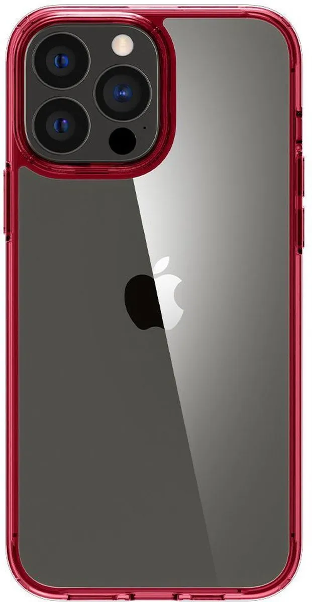 Spigen Ultra Hybrid Hoesje 8809756649530 - iPhone 13 Pro Max - Rood