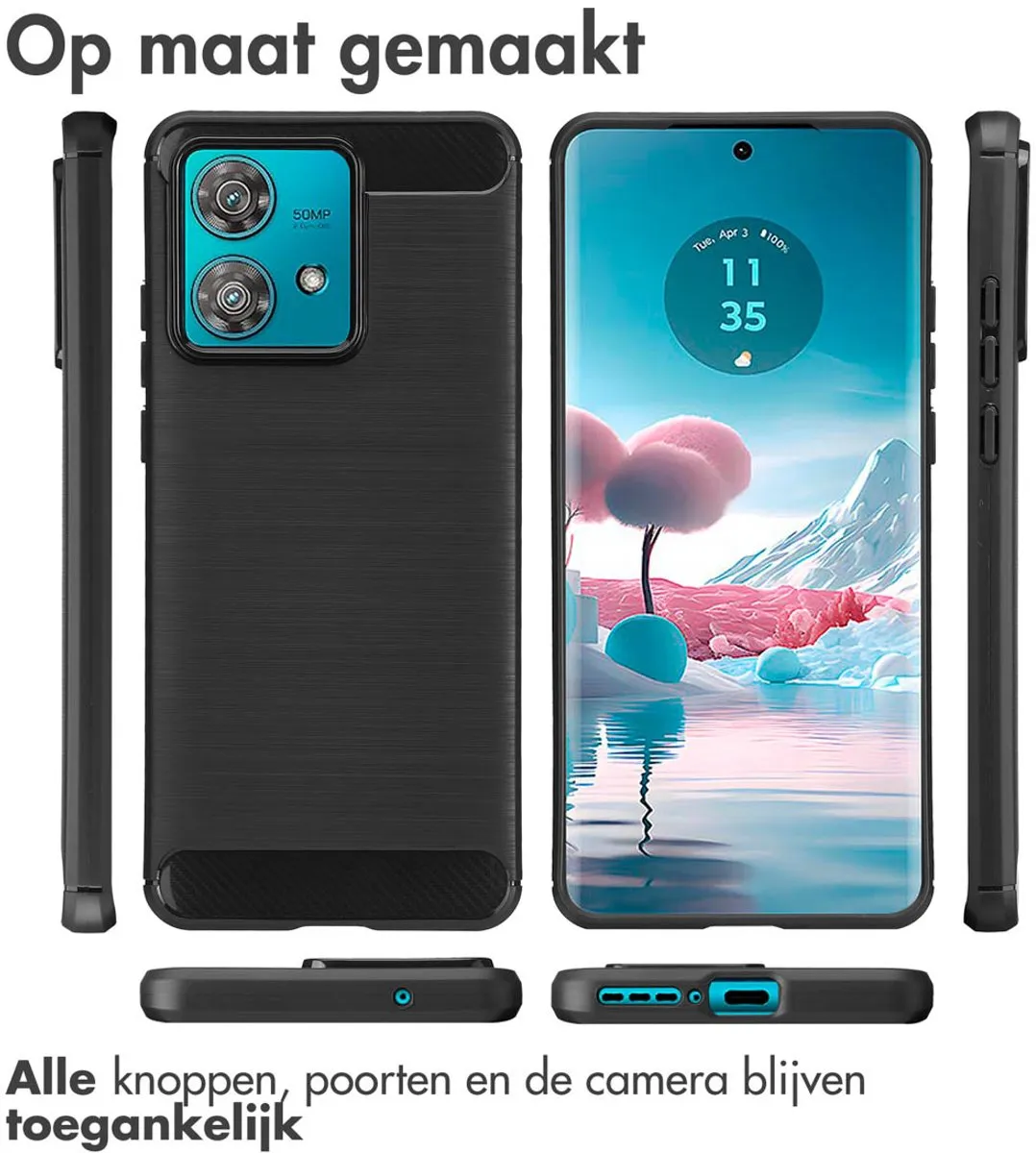 Imoshion Hoesje Motorola Edge 40 Neo - Zwart
