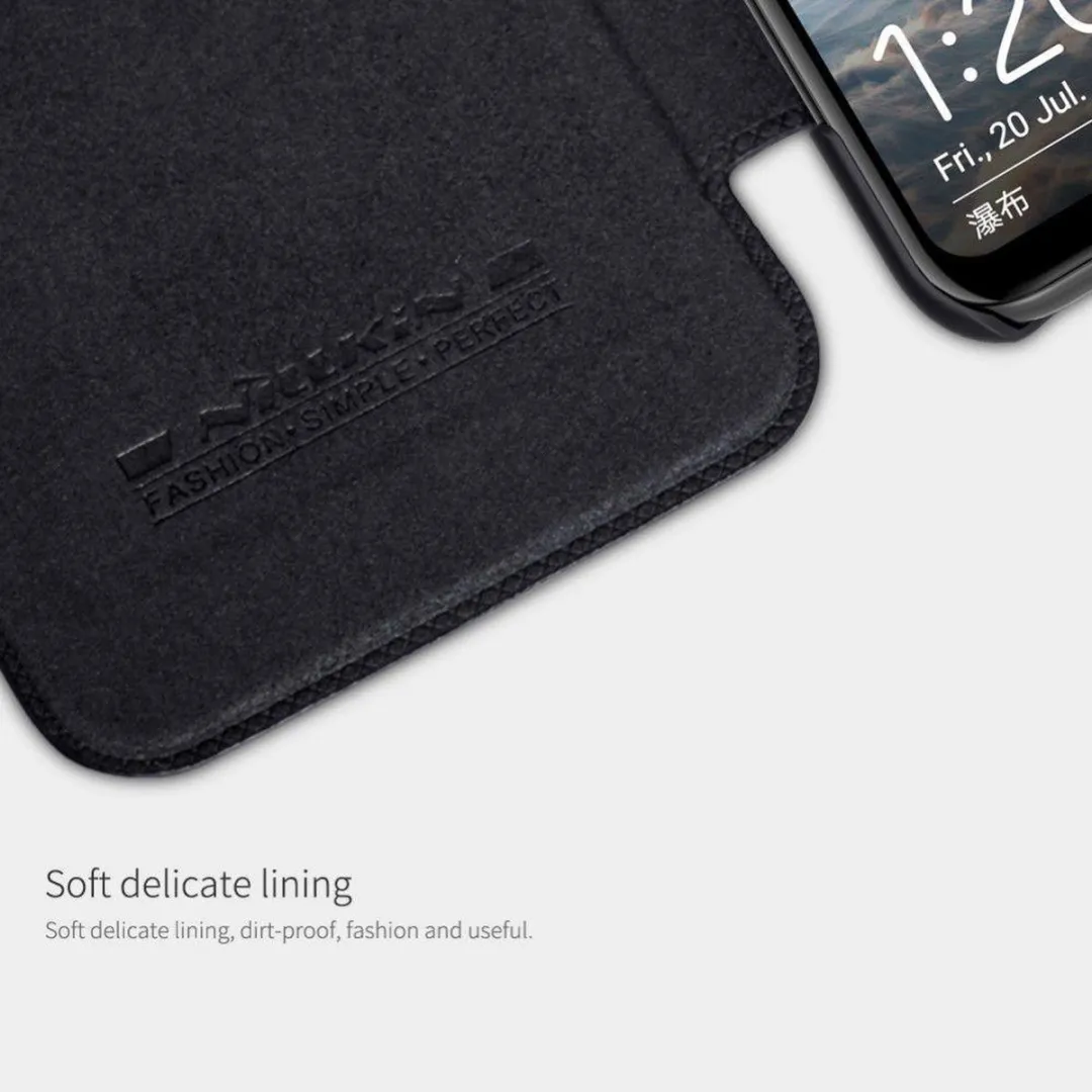 Nillkin Qin Series Flip Hoesje Huawei P Smart Plus PSP16259401 - Zwart - afbeelding 5 van 6