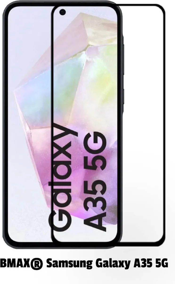 BMAX Screenprotector Samsung Galaxy A35 5G - 2 Stuks - Zwart