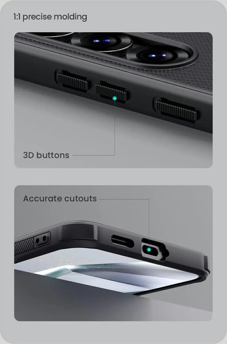 Nillkin Frosted Shield Hoesje S25 Plus - MagSafe/Qi2 - Zwart