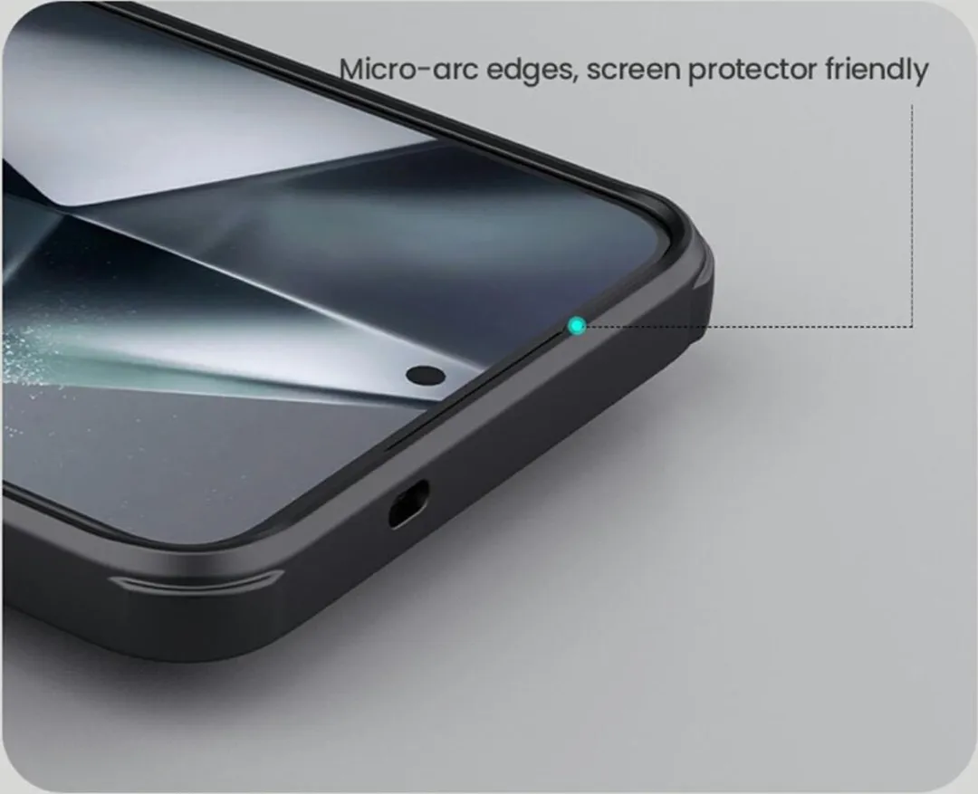 Nillkin Frosted Shield Hoesje S25 Plus - MagSafe/Qi2 - Zwart
