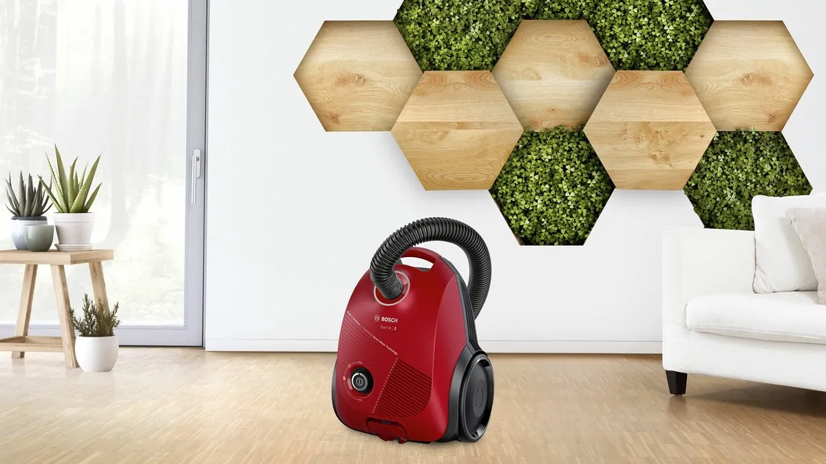 Bosch BGBS2RD1 Serie 2 Stofzuiger met zak - 600W - 3,5L - Rood