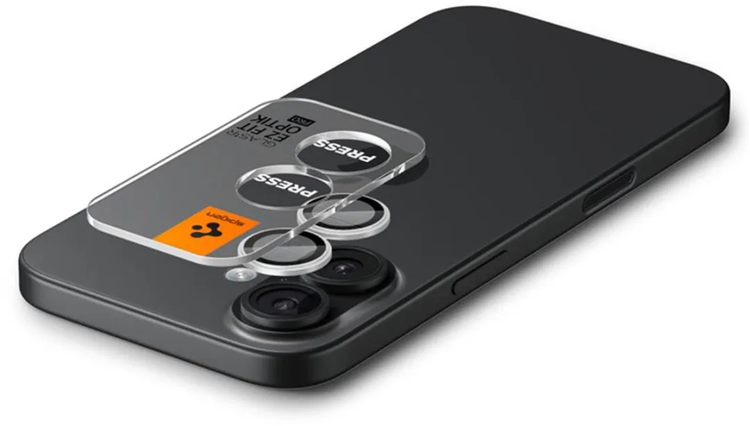 Spigen Optik Pro EZ Fit Lens Protector - Cameralens bescherming (2-pack) geschikt voor Apple iPhone 17 / 16 Plus - Zilver